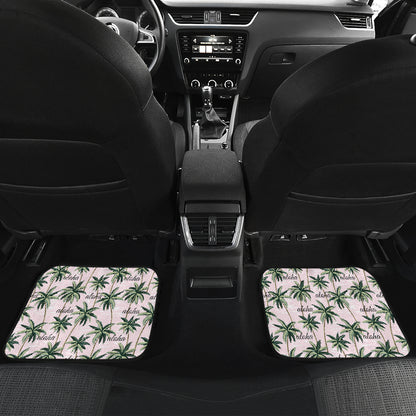 Aloha Beach Pattern Design Themed Print Car Floor Mats Front Back