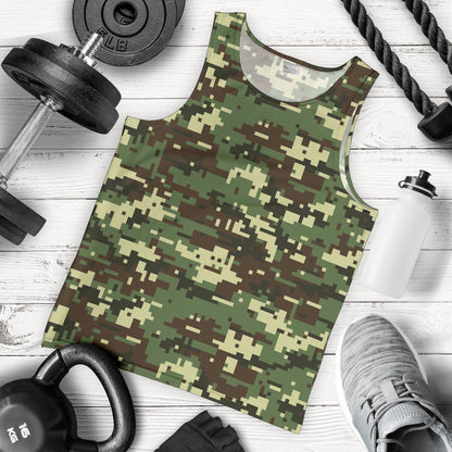 ACU Digital Army Camouflage Men Tank Top