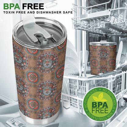 Calendar Aztec Design Print Pattern Tumbler