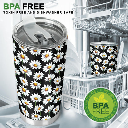 Daisy Print Pattern Tumbler