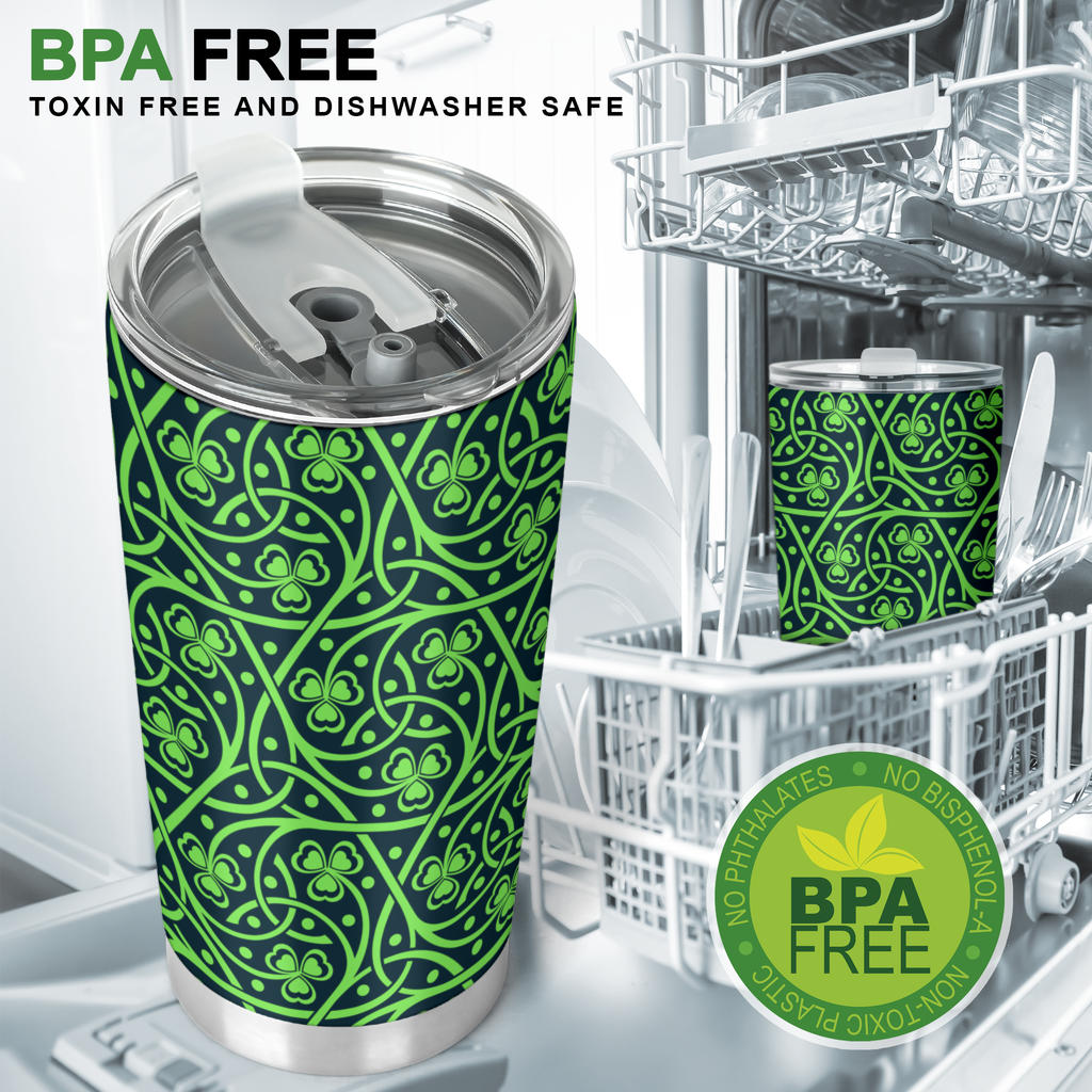 Shamrock Themed Print Tumbler