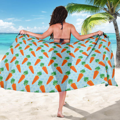 Carrot Pattern Print Design 01 Sarong Pareo Wrap