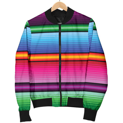 Mexican Blanket Colorful Print Pattern Men Bomber Jacket