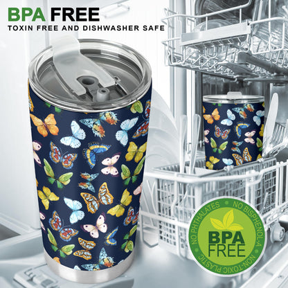 Butterfly Beautiful Print Pattern Tumbler