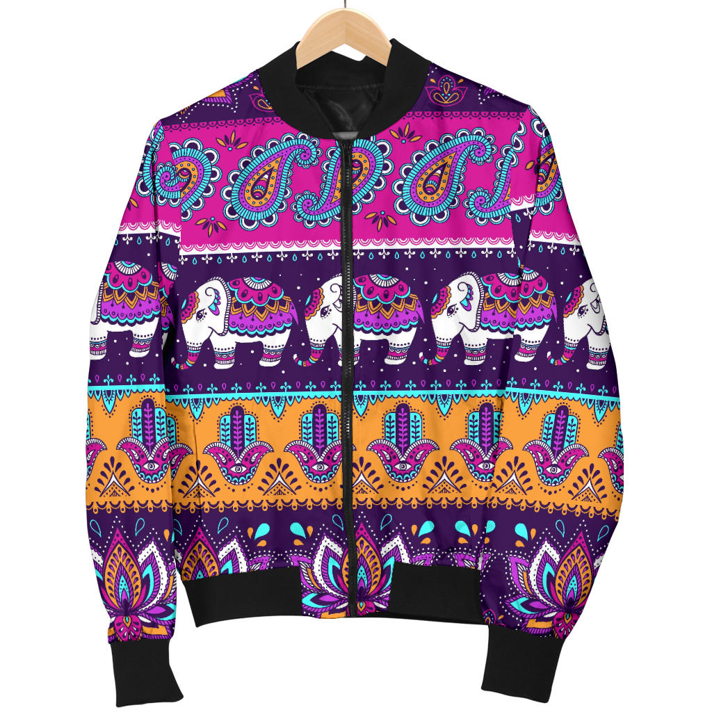 Boho Indian Style Pattern Men Bomber Jacket
