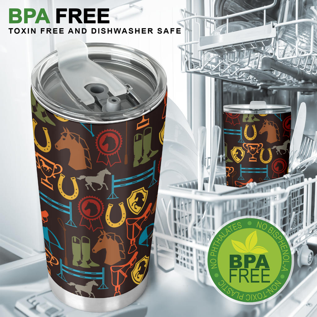 Equestrian Equipment Horse Colorful Tumbler