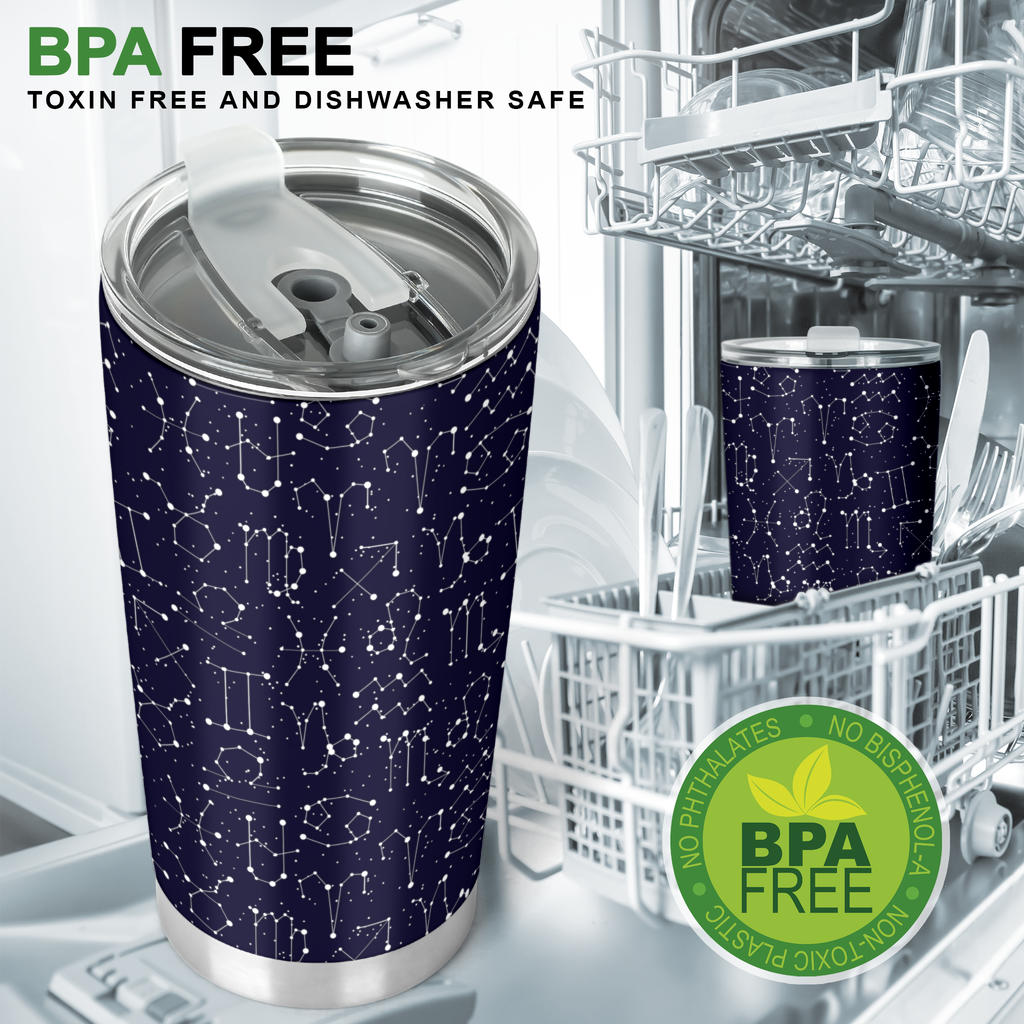 Zodiac Pattern Design Print Tumbler