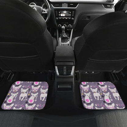 Chihuahua Happy Pattern Car Floor Mats Front Back