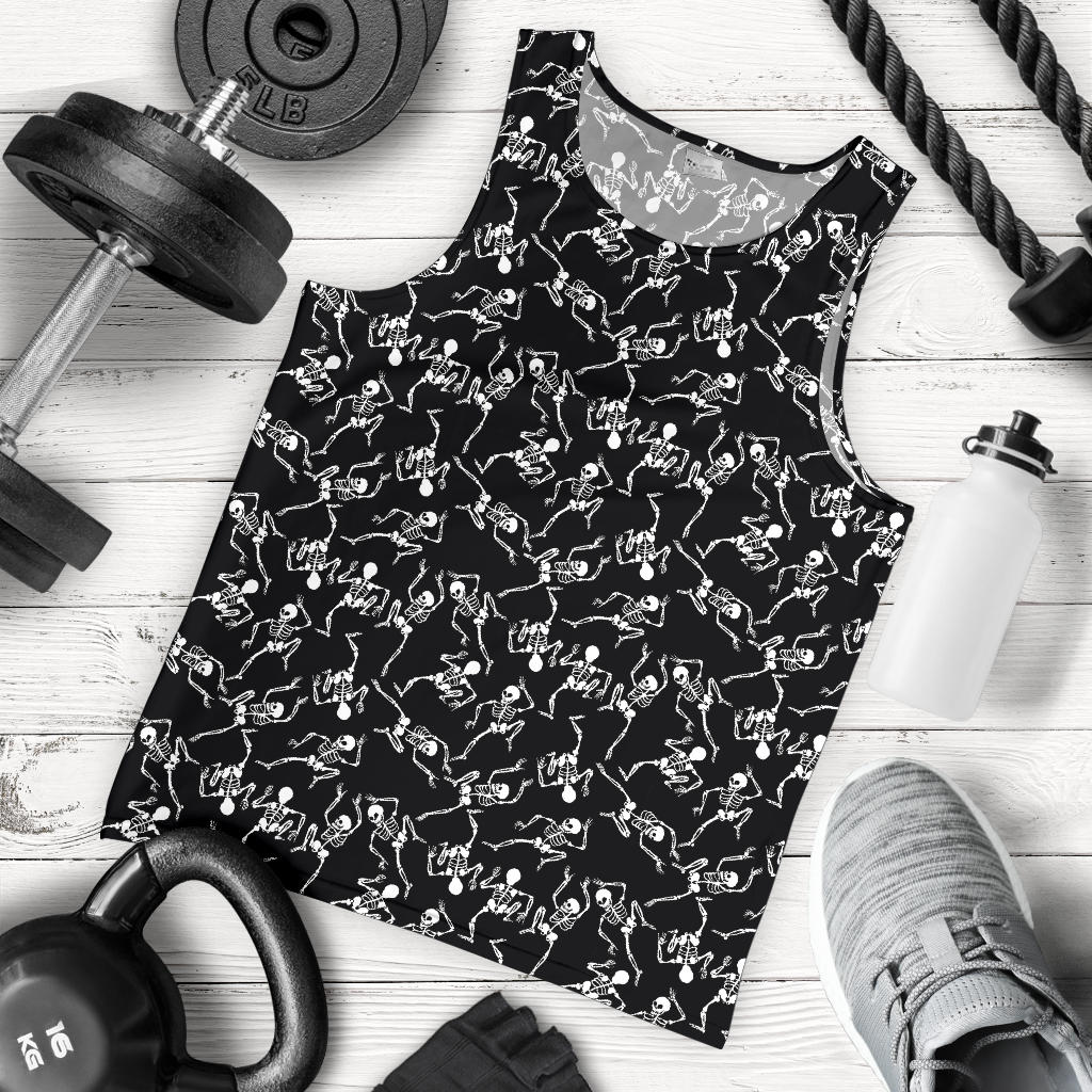 Skeleton Style Print Men Tank Top