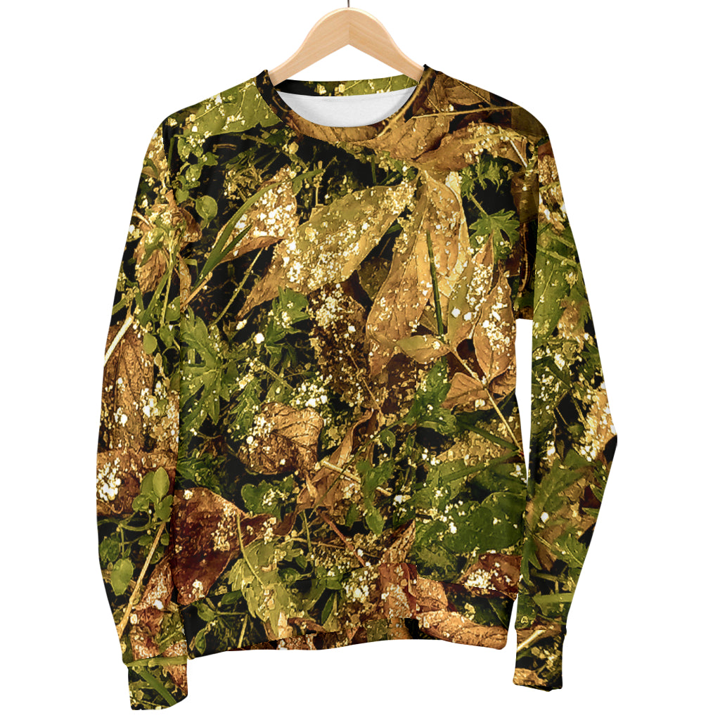 Camo Realistic Tree Forest Texture Print Women Long Sleeve Sweatshirt