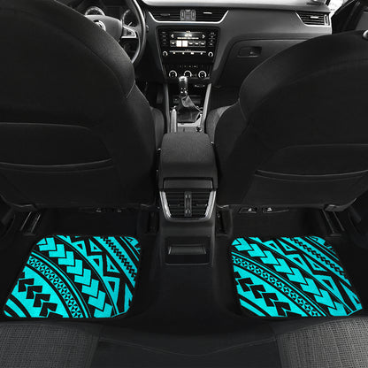 Polynesian Tribal Car Floor Mats Front Back