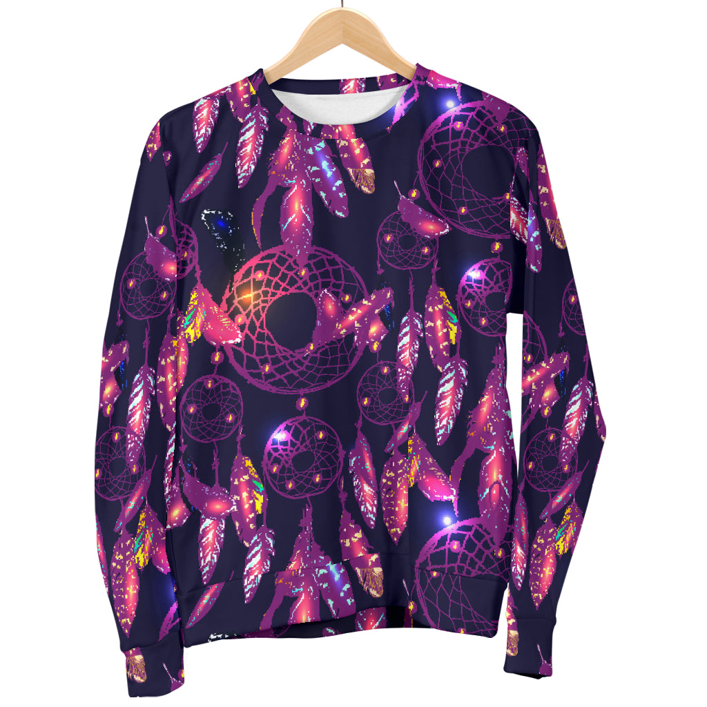 Dream catcher neon Men Long Sleeve Sweatshirt