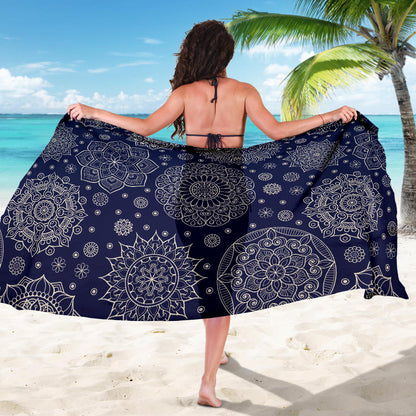 Mandala Pattern Print Design 02 Sarong Pareo Wrap