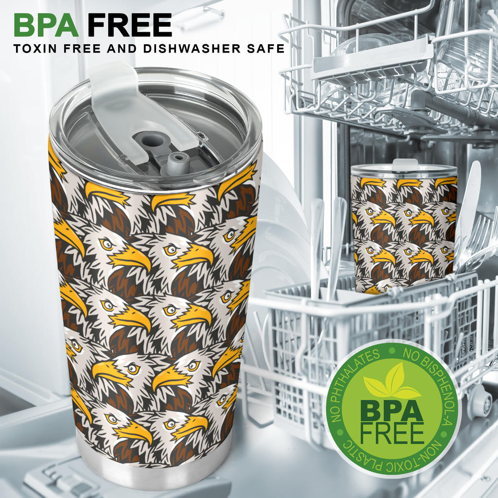 Eagles Head Pattern Tumbler