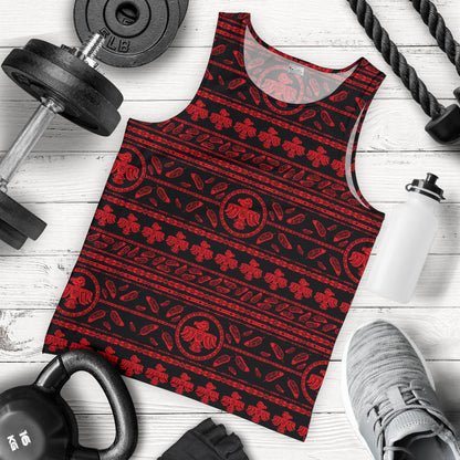 Native American Eagle Themed Print Men Tank Top