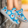 Ladybug with Daisy Themed Print Pattern Athletic Shoes