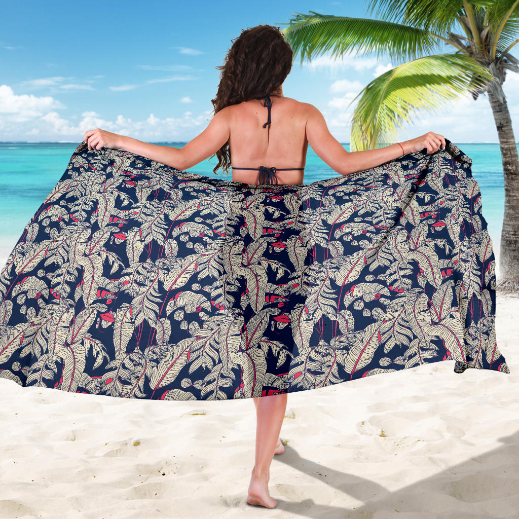 Bird Of Paradise Pattern Print Design 03 Sarong Pareo Wrap
