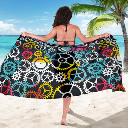 Mechanic Pattern Print Design 02 Sarong Pareo Wrap
