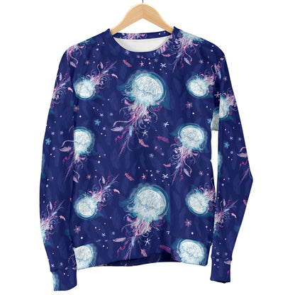 Jellyfish Cute Design Men Long Sleeve Sweatshirt