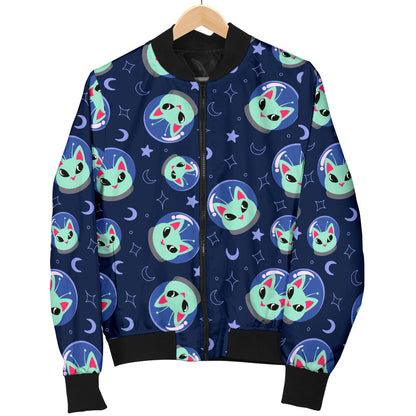 Alien Cat Men Bomber Jacket