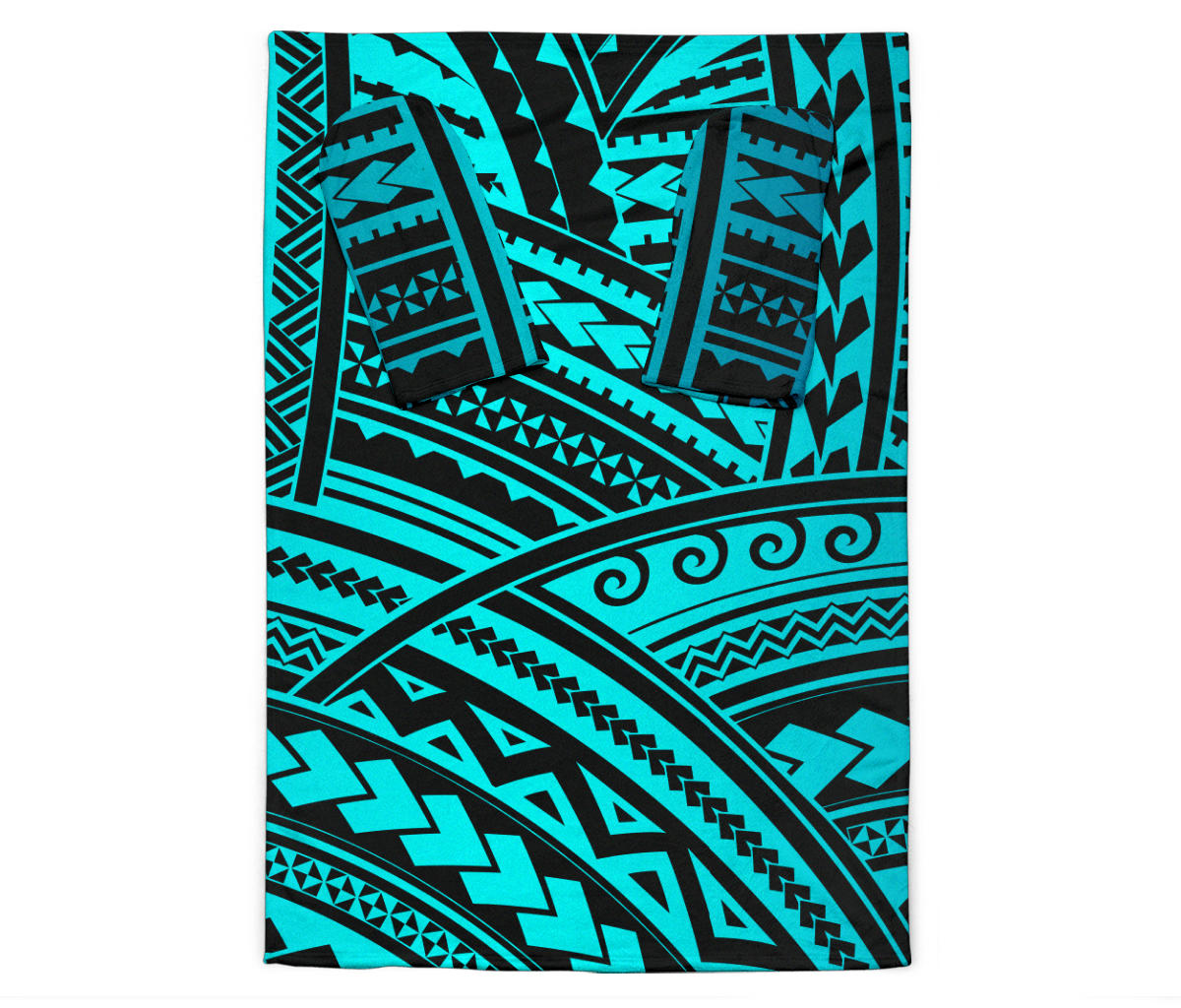Polynesian Tribal Adult Sleeve Blanket