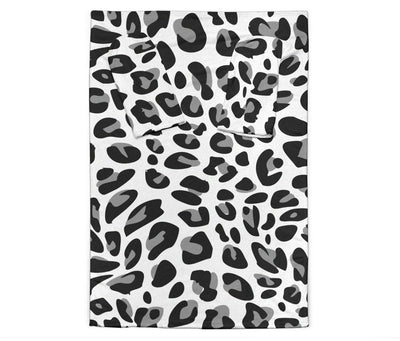 Snow Leopard Skin Print  Adult Sleeve Blanket