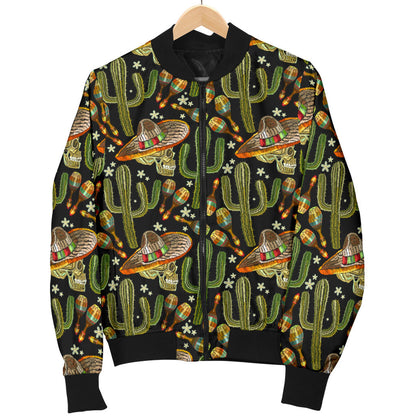Western Style Print Men Bomber Jacket