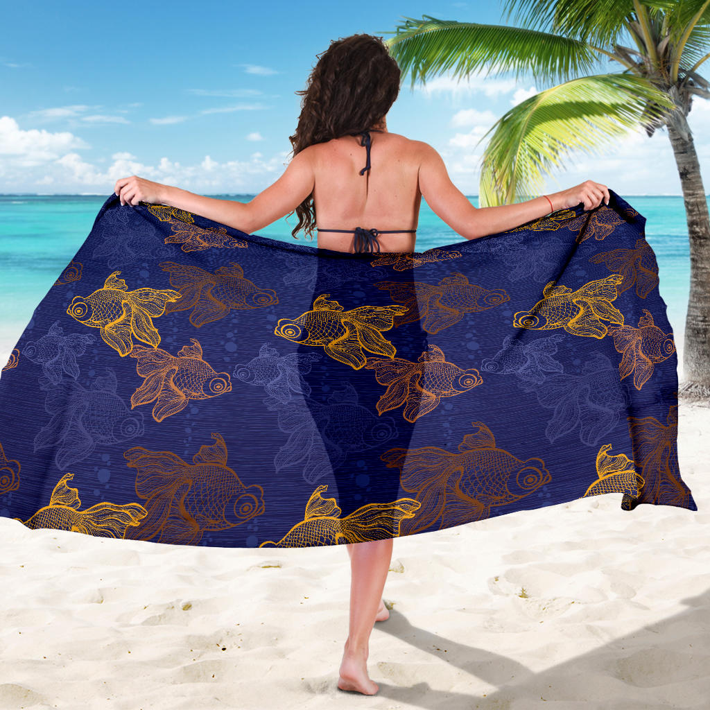 Goldfish Pattern Print Design 01 Sarong Pareo Wrap