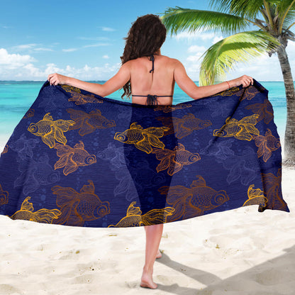 Goldfish Pattern Print Design 01 Sarong Pareo Wrap