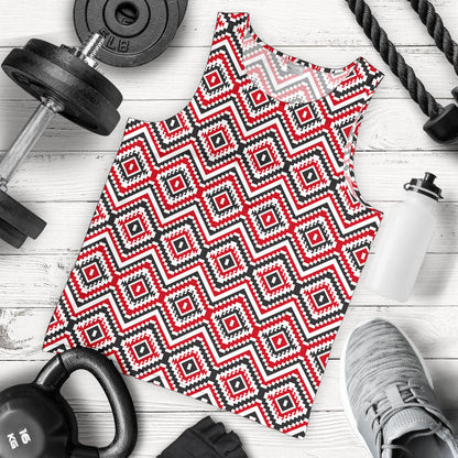Native American Themed Tribal Print Men Tank Top