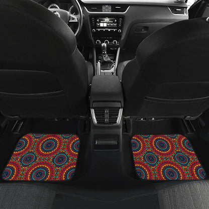 Bohemian Mandala Style Print Car Floor Mats Front Back