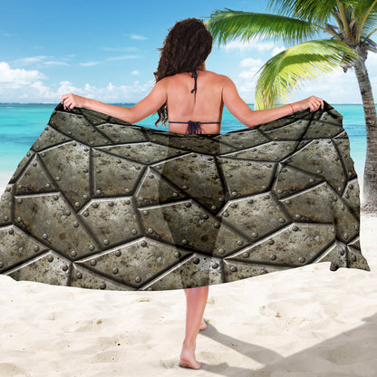 Armor Pattern Print Design 01 Sarong Pareo Wrap