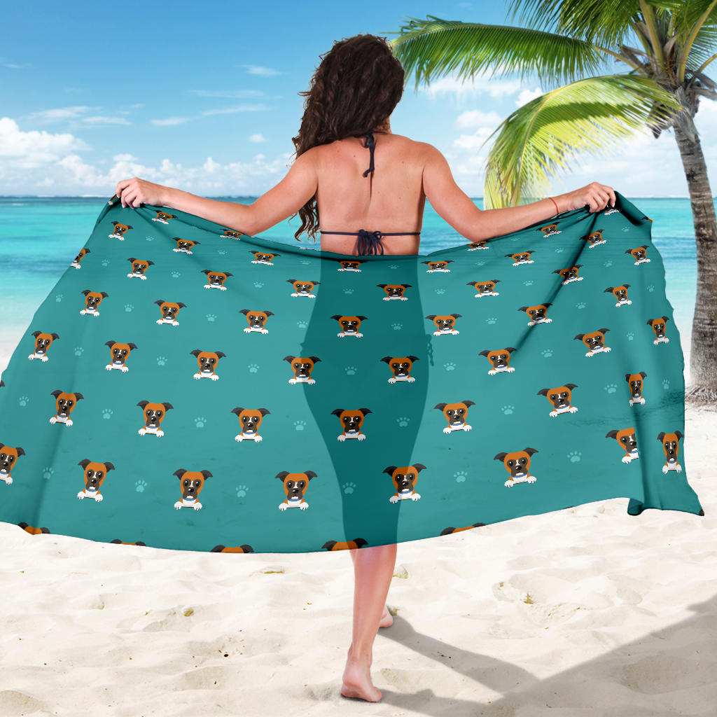 Boxers Pattern Print Design 03 Sarong Pareo Wrap