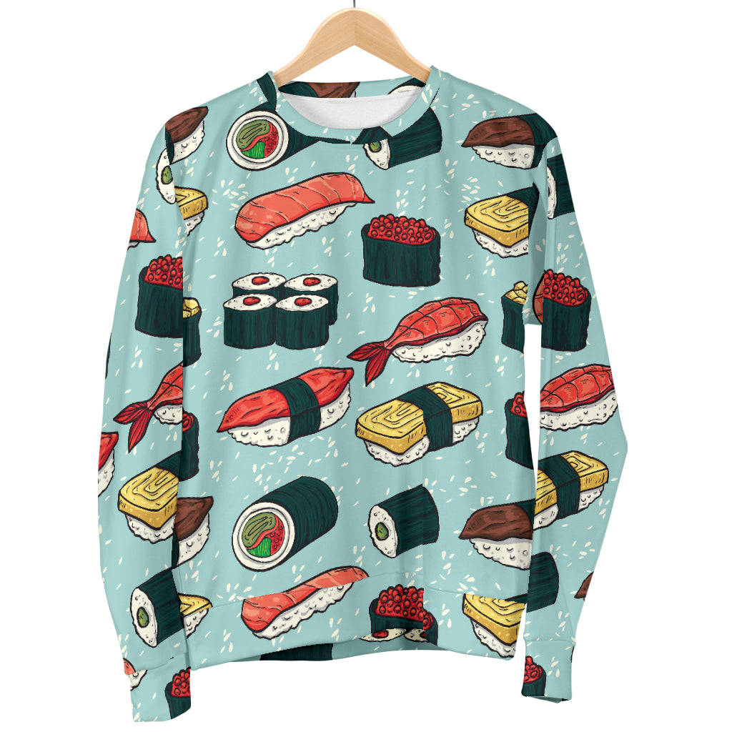Sushi Pattern Design Women Long Sleeve Sweatshirt