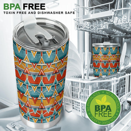 Kente Print African Design Themed Tumbler