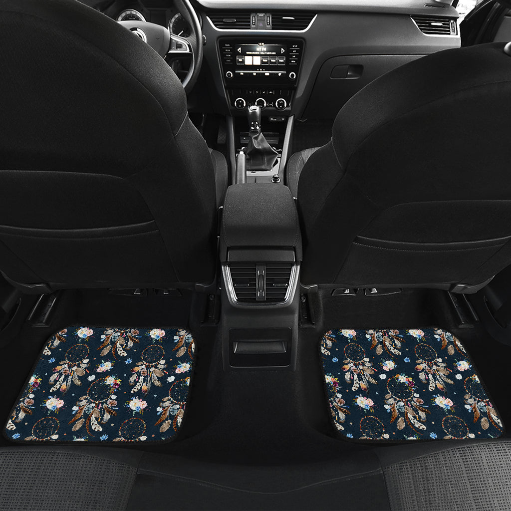 Dream Catcher Boho Floral Style Car Floor Mats Front Back