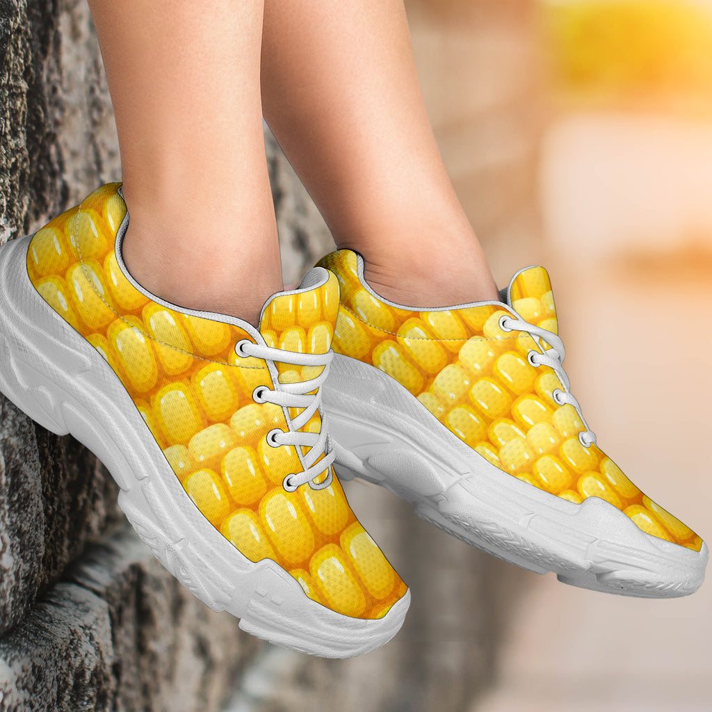 Agricultural Corn cob Pattern Chunky Sneakers