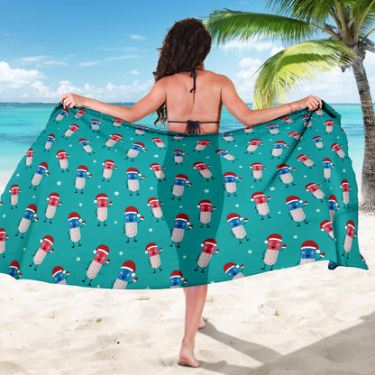 Pill Pattern Print Design A03 Sarong Pareo Wrap