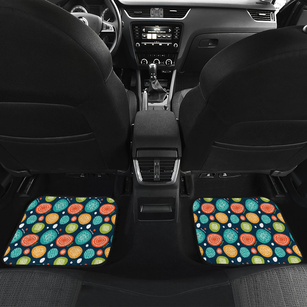 Swedish Themed Design Car Floor Mats Front Back