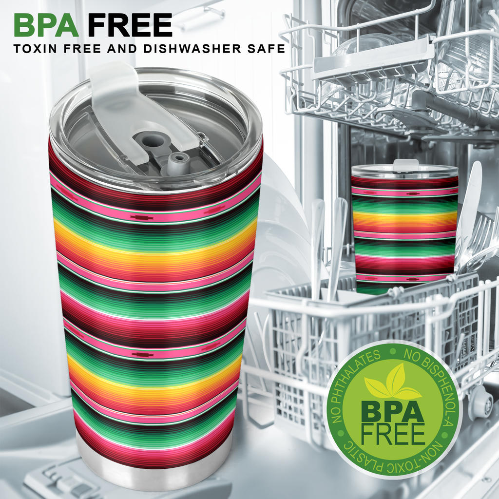 Mexican Blanket Classic Print Pattern Tumbler