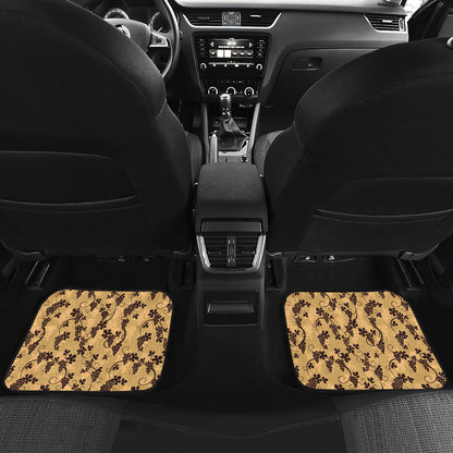 Wine Grape Design Print Car Floor Mats Front Back