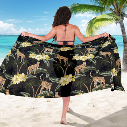 Cheetah Pattern Print Design 04 Sarong Pareo Wrap
