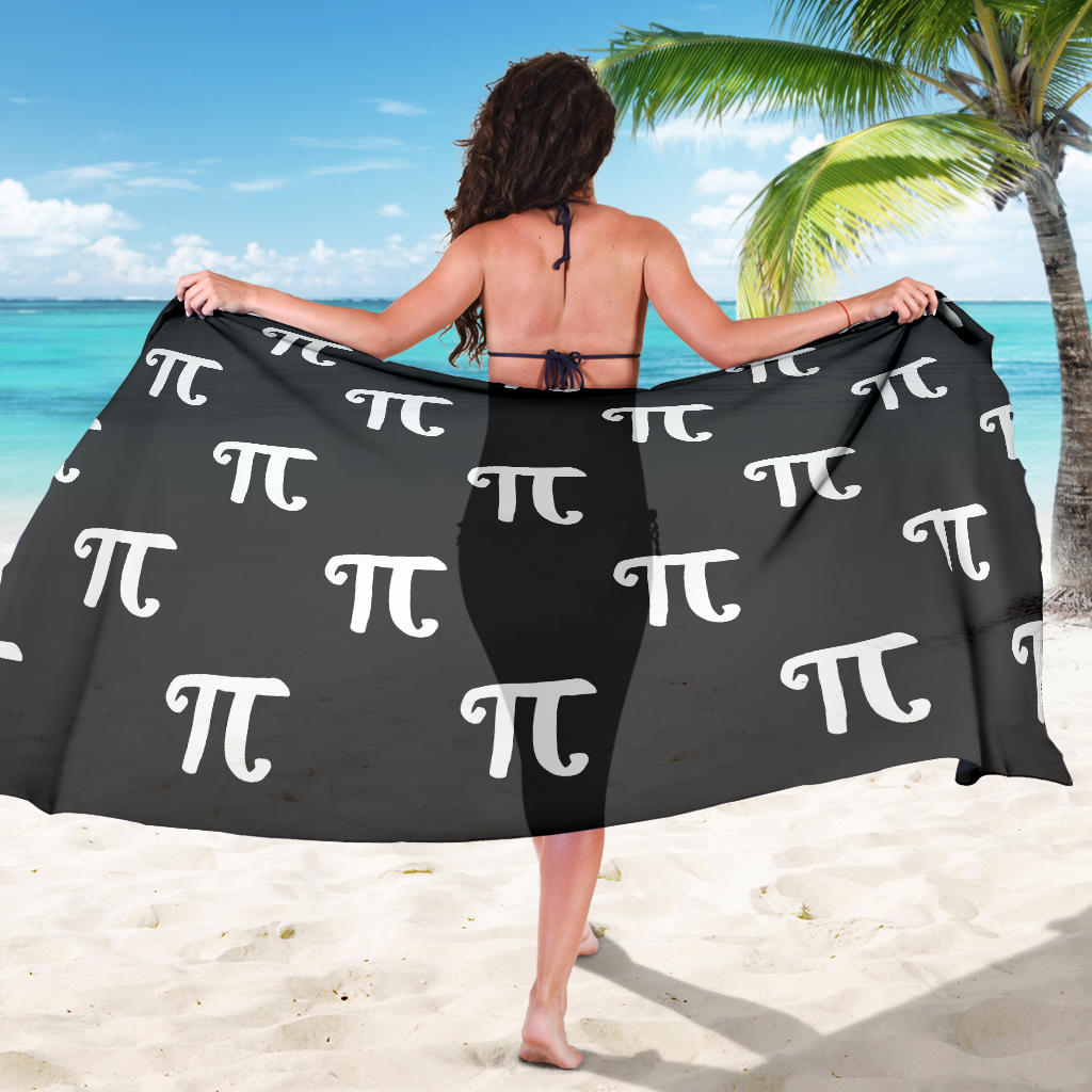 Pi Day Pattern Print Design A01 Sarong Pareo Wrap