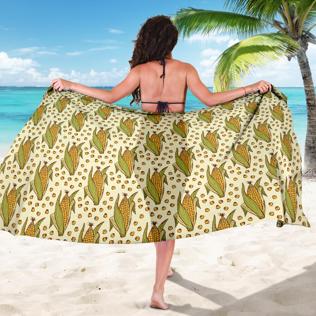 Corn Pattern Print Design 01 Sarong Pareo Wrap