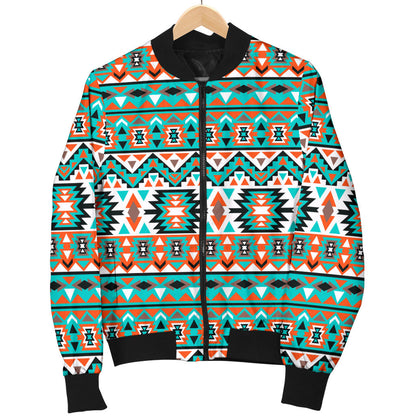 Indian Navajo Ethnic Themed Design Print Men Bomber Jacket