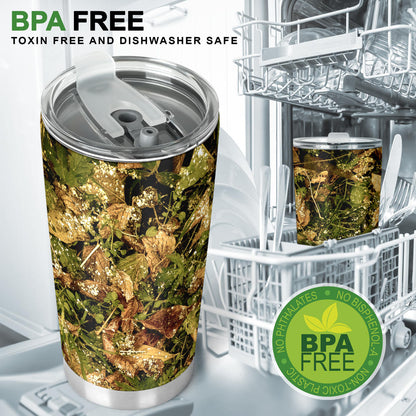 Camo Realistic Tree Forest Texture Print Tumbler