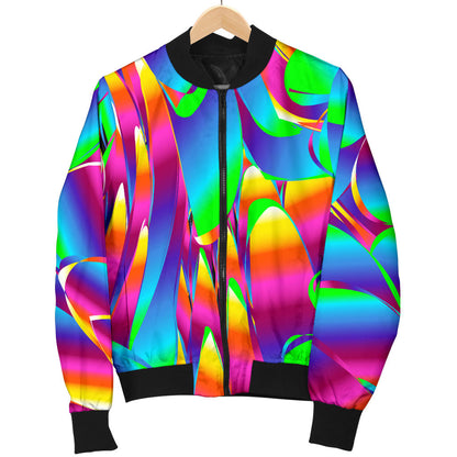 Psychedelic Trippy Pattern Men Bomber Jacket