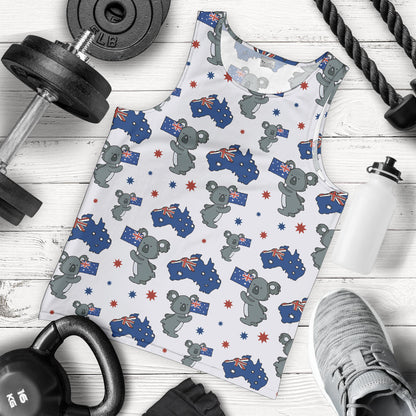 Koala Australia Day Themed Design Men Tank Top