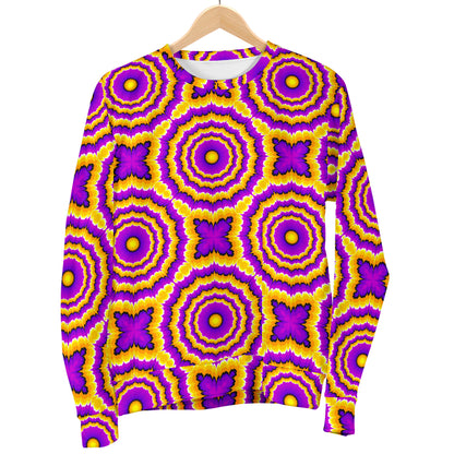 Optical illusion Expansion Men Long Sleeve Sweatshirt