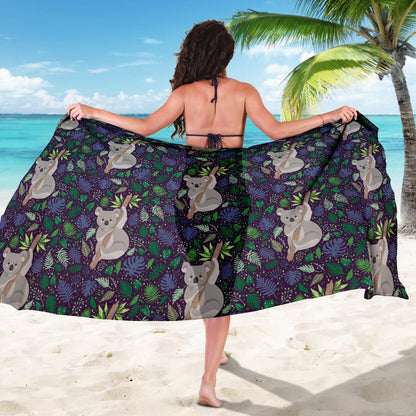 Koala Pattern Print Design 06 Sarong Pareo Wrap